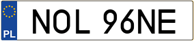 Trailer License Plate